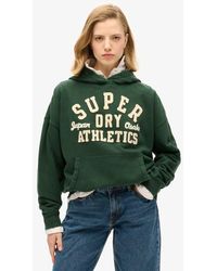 Superdry - & Co Athletic Essentials Applique Oversized Hoodie - Lyst