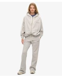 Superdry - Athletic joggingbroek Met Wijde Pijpen En Strepen - Lyst
