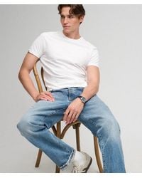 Superdry - & Co Essential Serif Logo Embroidered T-shirt - Lyst
