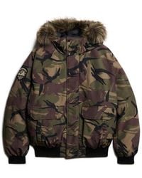 Superdry - & Co Everest Faux Fur Bomber Jacket - Lyst