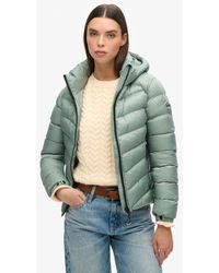 Superdry - Slim Fit Quilted Hooded Fuji Light Padded Jacket - Lyst