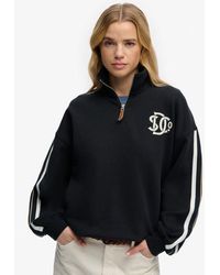 Superdry - & Co Country Club Appliqué Half Zip - Lyst