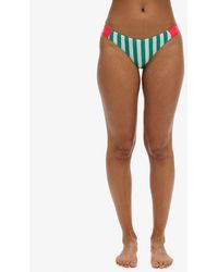 Superdry - & Co Striped Cheeky Bikini Bottoms - Lyst
