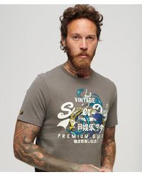 Superdry - & Co Classic Graphic Print Japanese Vintage Logo T-shirt - Lyst