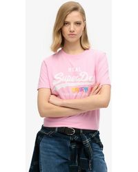 Superdry - Vintage Logo Pop Entry T-shirt - Lyst