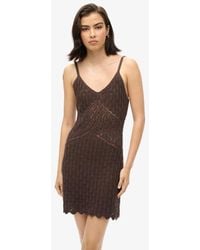 Superdry - & Co Relaxed Fit Crochet Cami Mini Dress - Lyst