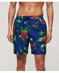 Superdry - & Co Recycled Hawaiian Print 17-inch Swim Shorts - Lyst