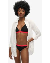 Superdry - & Co Triangle Elastic Bikini Top - Lyst