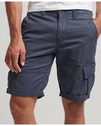 Perfect Collection Cotton Jersey Cargo Shorts Navy Blue 
