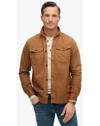 Superdry - & Co The Merchant Store - Herringbone Overshirt - Lyst