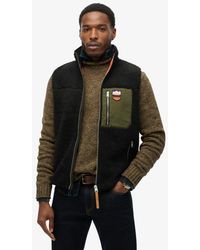 Superdry - & Co Vintage Retro Borg Fleece Gilet - Lyst