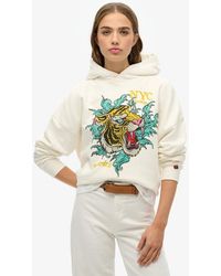 Superdry - Neo Trad Tattoo Relaxed Hoodie - Lyst
