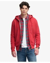 Superdry - & Co Essential Logo Half Brushed Zip Hoodie - Lyst