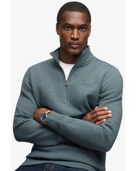 Superdry - & Co Vintage Logo Embroidered Half Zip Sweatshirt - Lyst