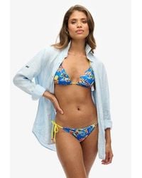 Superdry - String Triangle Bikini Top - Lyst