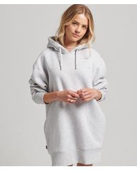Superdry - & Co Organic Cotton Embroidered Logo Sweat Dress - Lyst