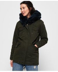 superdry borderlands fur lined parka
