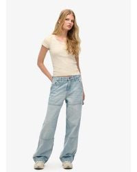 Superdry - Organic Cotton Mid Rise Denim Carpenter Jeans - Lyst