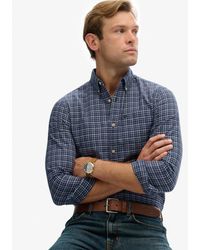 Superdry - Premium Oxford Overhemd Met Ruitjes - Lyst