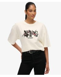 Superdry - & Co Night Garden Oversized T-shirt - Lyst