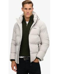 Superdry - Wijdvallende Pufferjas Met Capuchon - Lyst
