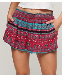 Superdry - & Co Smocked Beach Shorts - Lyst