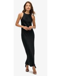 Superdry - Satin Racer Midi Dress - Lyst