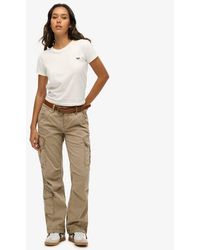 Superdry - Low Rise Straight Cargo Pants - Lyst