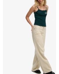 Superdry - & Co Mid Rise baggy Pants - Lyst