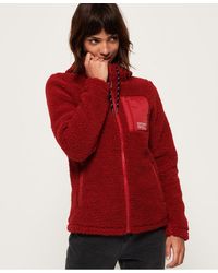 Superdry Sudadera con capucha y cremallera Storm Urban - Rojo