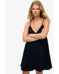 Superdry - & Co Textured Woven Cami Mini Dress - Lyst