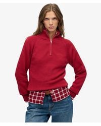 Superdry - & Co Essential Half Zip Knit Jumper - Lyst