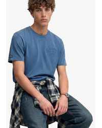 Superdry - & Co Athletic Embossed Relaxed T-shirt - Lyst