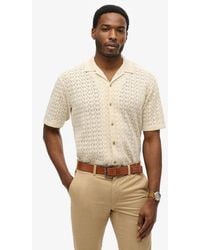 Superdry - Gebreid Overhemd Met Textuur Grootte: M - Lyst