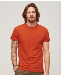 Superdry - Classic Embroidered Organic Cotton Essential Logo T-shirt - Lyst
