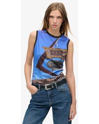 Superdry - & Co Sub Print Vest Top - Lyst