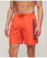 Superdry - Sport Graphic 17-inch Recycled Swim Shorts - Lyst