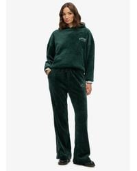 Superdry - & Co Country Club Velour Straight joggers - Lyst