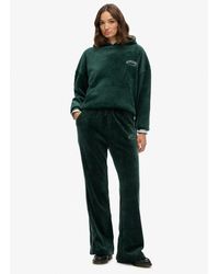 Superdry - Country Club Velour Rechte joggingbroek - Lyst