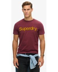 Superdry - & Co Classic Core Logo Shadow T-shirt - Lyst