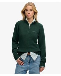 Superdry - & Co Essential Half Zip Knit Jumper - Lyst