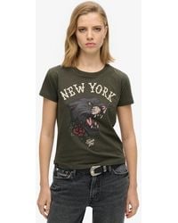 Superdry - & Co Slim Fit Graphic Print Tattoo 90s T-shirt - Lyst