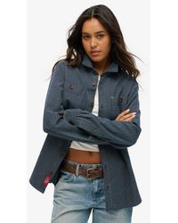 Superdry - The Merchant Store - Oversized Denim Overshirt - Lyst