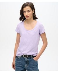 Superdry - Studios Scoop Neck T-shirt - Lyst