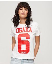 Superdry - Osaka 6 Cracked Print 90s T-shirt - Lyst