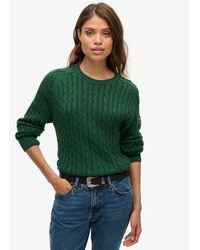 Superdry - Cable Knit Slouchy Jumper - Lyst