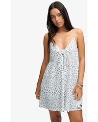 Superdry - & Co Textured Woven Cami Dress - Lyst
