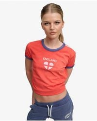 Superdry - Femme T-Shirt Athletic Football Stripe Taille - Lyst