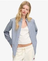 Superdry - Slim Oxford Button Down Long Sleeve Shirt - Lyst