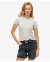 Superdry - Essential Logo Rib T-Shirt - Lyst
